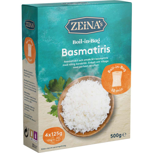 Basmatiris Boil-in-bag 4x125g