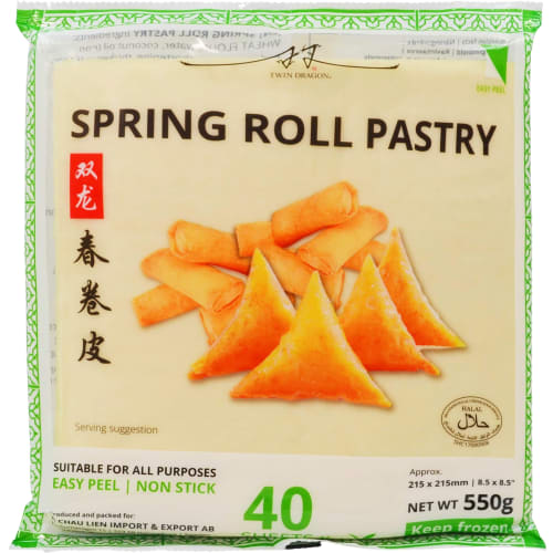 Spring Roll 215 X 215 X 40 Sheet Frysta/10-pack
