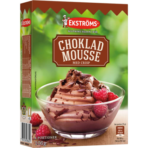 Chokladmousse med Crisp