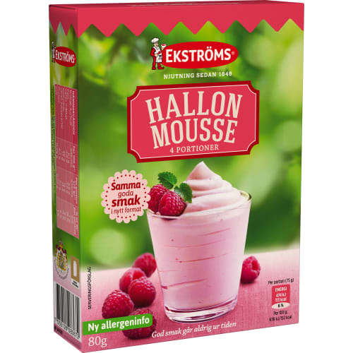 Hallonmousse