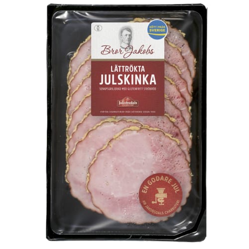 Julskinka Lättrökt Bror Jakobs Griljerad Skivad