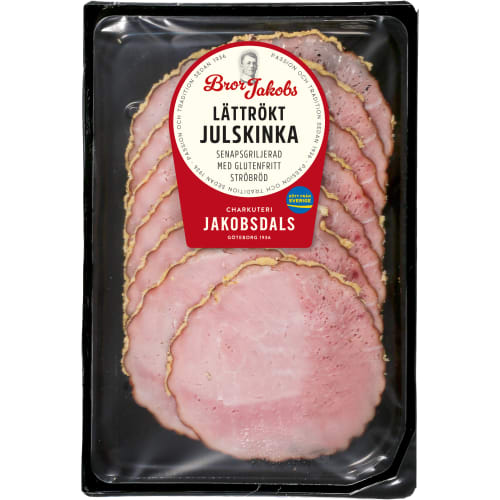 Julskinka Lättrökt Bror Jakobs Griljerad Skivad