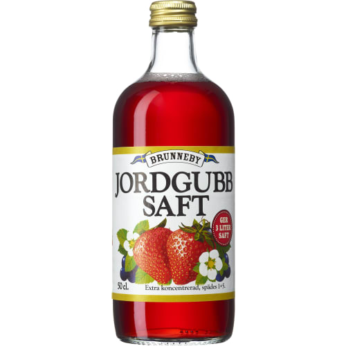 Jordgubb Extra Koncentrerad Saft Glas