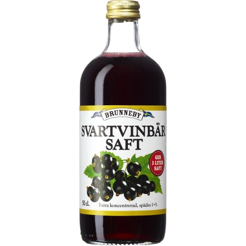Svart Vinbärs Extra Koncentrerad Saft Glas