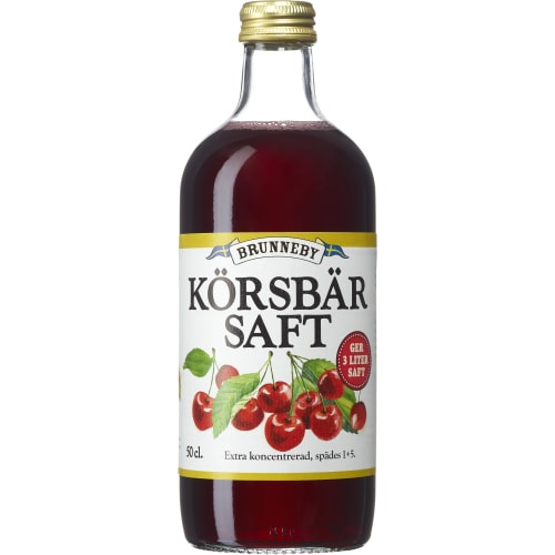 Körsbär Extra Koncentrerad Saft Glas