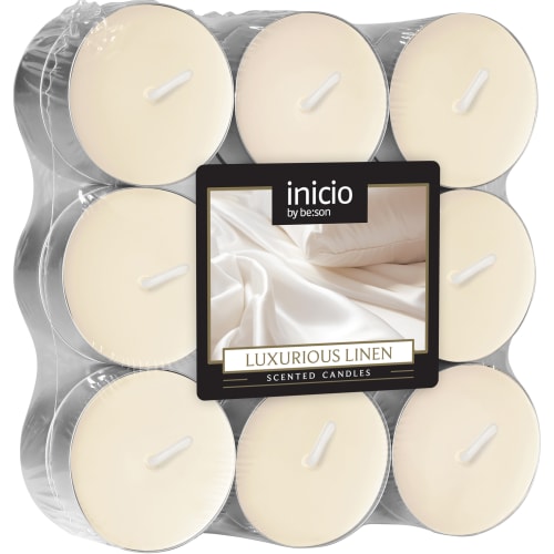 Värmeljus 4h Luxurios Linen Doftvärmeljus