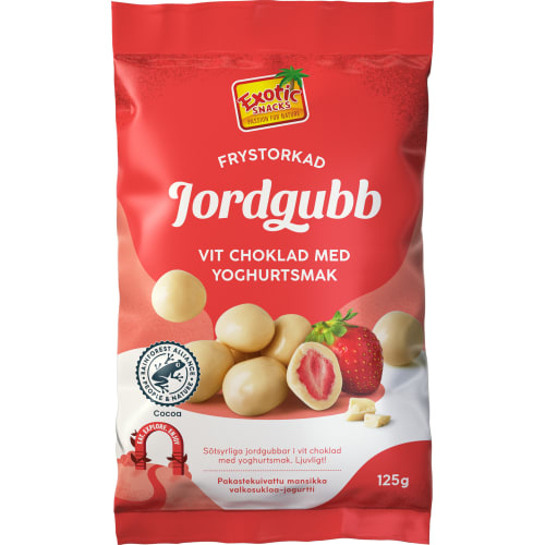 Frystorkad Jordgubbe Vit Choklad Yoghurt