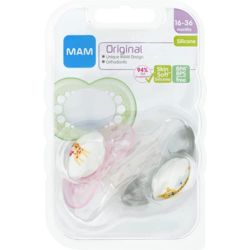 Mam Original 16-36m Silk 2p Blister