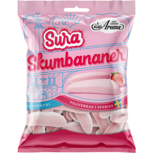 Jordgubb Skumbananer Sura
