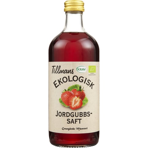 Jordgubb Ekologisk Saft Glas