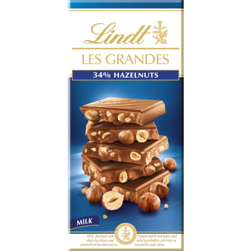 34% Hazelnuts Mjölkchoklad Les Grandes