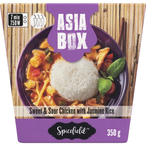Sweet/sour Chicken Jasmin Rice Fryst/1 Port