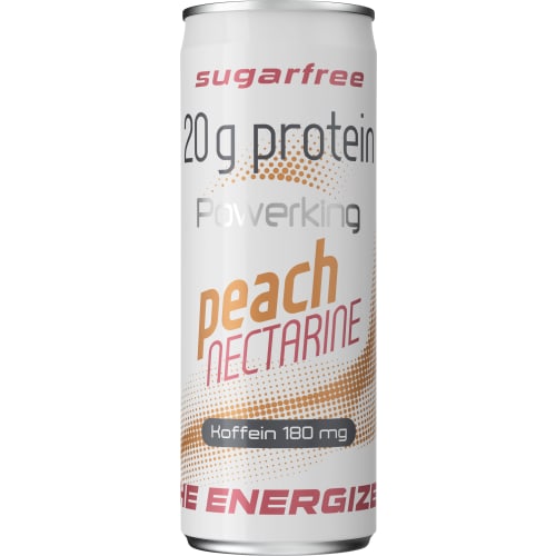 Peach Nektar Protein Energidryck Burk