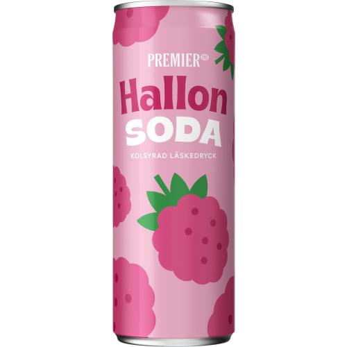 Hallonsoda Läsk,burk