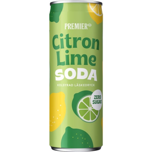 Lemon Lime Zero Läsk,burk
