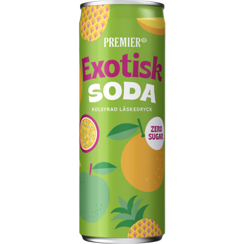 Exotisk Zero Läsk,burk