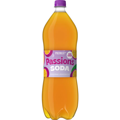 Passionsoda Zero Läsk Pet