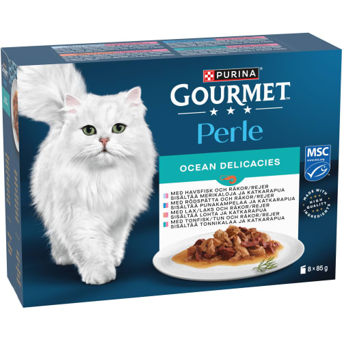 Ocean Deli Gourmet Perle Kattmat i Sås 8-pack
