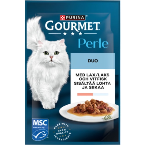 Lax & Vit Fisk Gourmet Perle Kattmat Våt