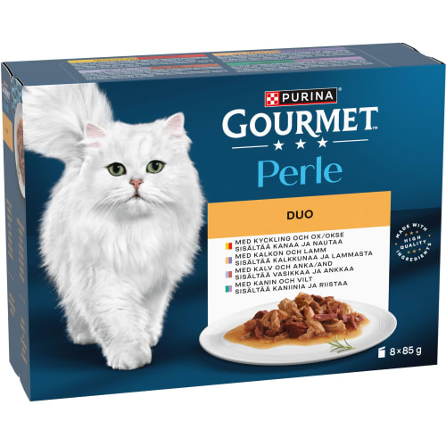 Duo Kött Multi Gourmet Perle Kattmat Våt 8-pack