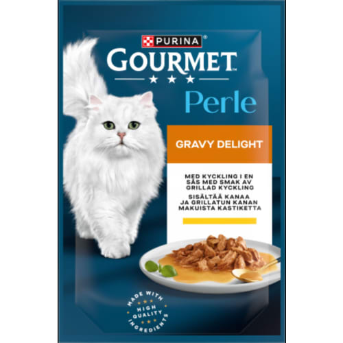 Gravy Delight Perle Kyckling Kattmat i Sås