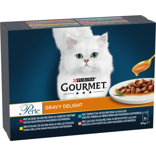 Gravy Delight Perle Multipack Kattmat i Sås 8-pack