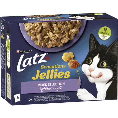 Mixed Selectio Jellies Kattmat Gelé 12-pack