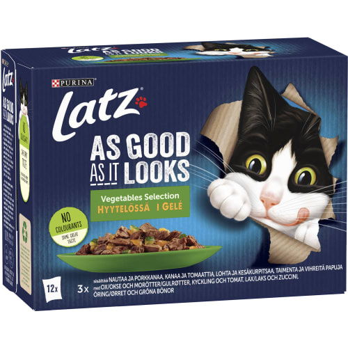 Vegetables Selection i Gelé Kattmat Våt 12-pack