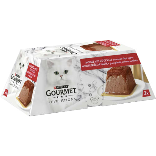 Mousse med Ox Revelations Kattmat Våt 2-pack