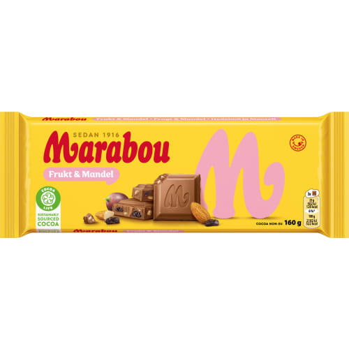 Frukt Mandel Mjölkchoklad