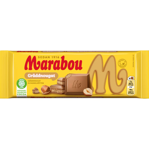 Gräddnougat Chokladkaka