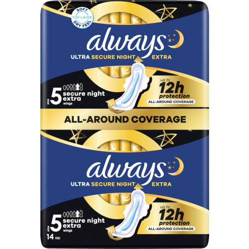 Ultra Secure Night Extra Size 5 Nattbinda