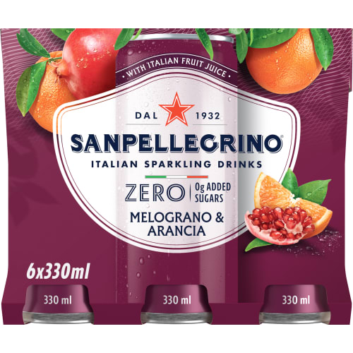 Melograno Arancia Zero Läsk Multipack