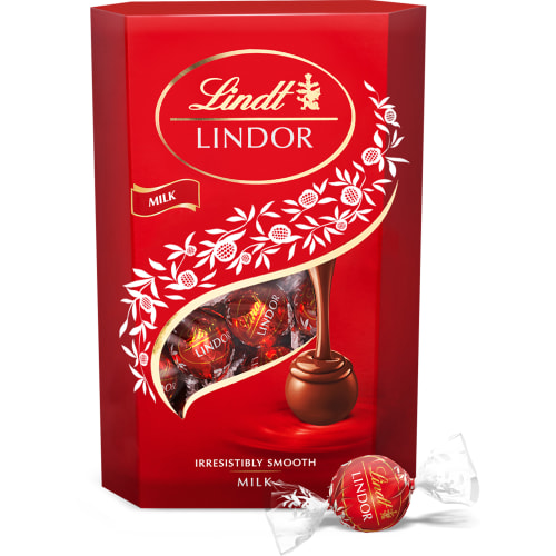 Milk Lindor Mjölkchoklad Lindorkulor Cornet
