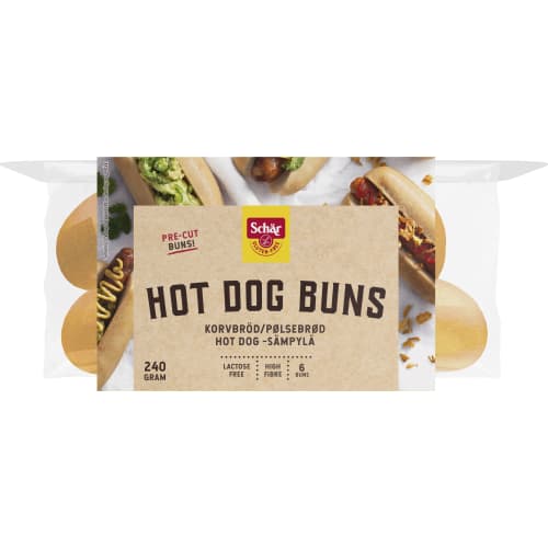 Hot Dog Bun 6p Glutenfri