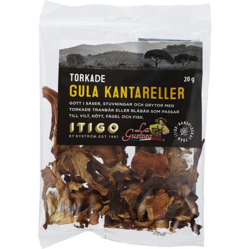 Kantareller Gula Torkade