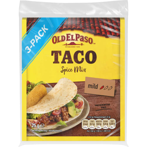 Taco Spice Mix Mild 3-pack