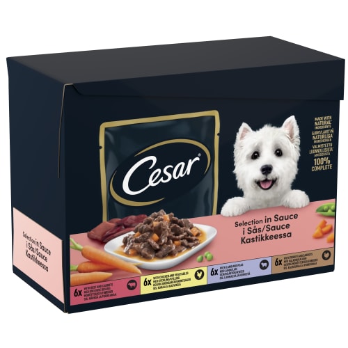 Selection Mixbitar Sås Hundmat Våt 24-pack
