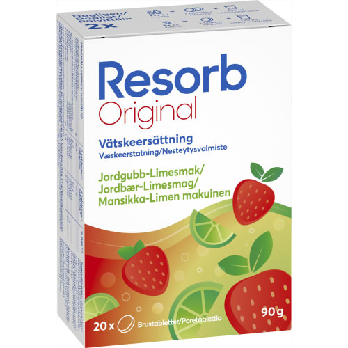 Resorb Strawberry Lime Vätskeersättning