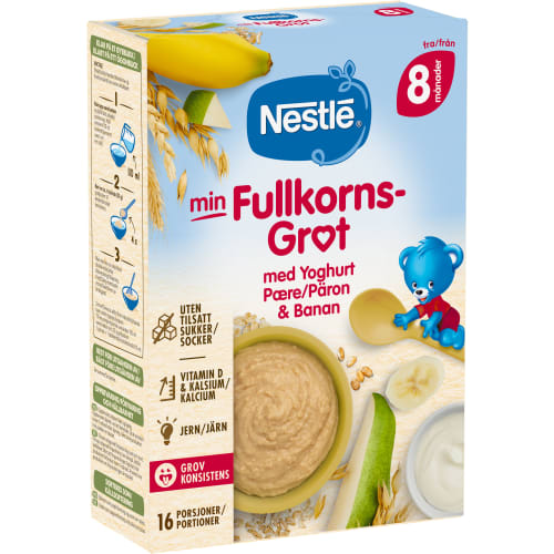 Fk Gröt Yogurt Päron Banan Från 8 Månader