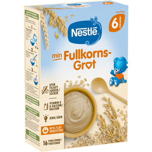 Fullkornsgröt Min Från 6 Månader