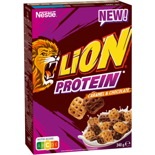 Lions Protein Caramell Choklad Flingor
