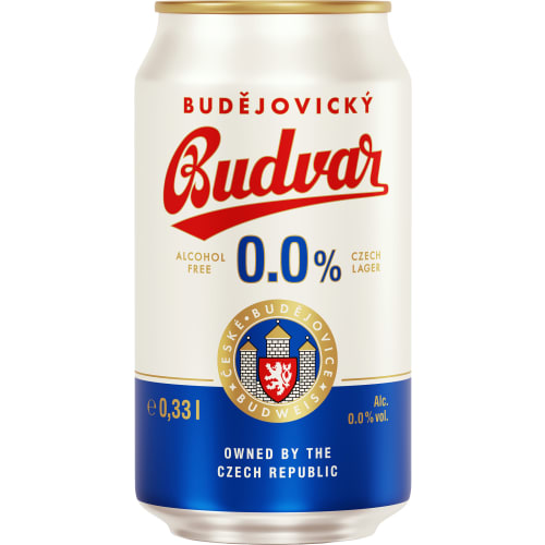 Budvar Budvar Alkfri 0,0% Lager Burk