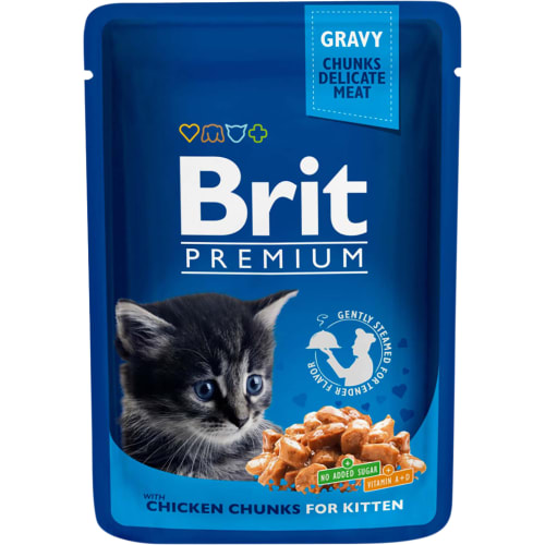 Chicken Chunks For Kitten Kattmat i Sås