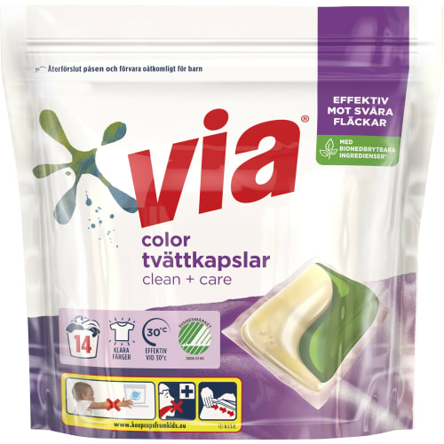 Color Clean + Care Tvättkapslar