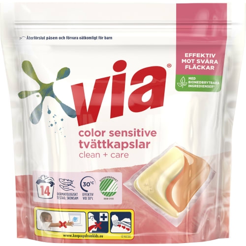 Color Sensitiv Parfymfri Tvättkapslar