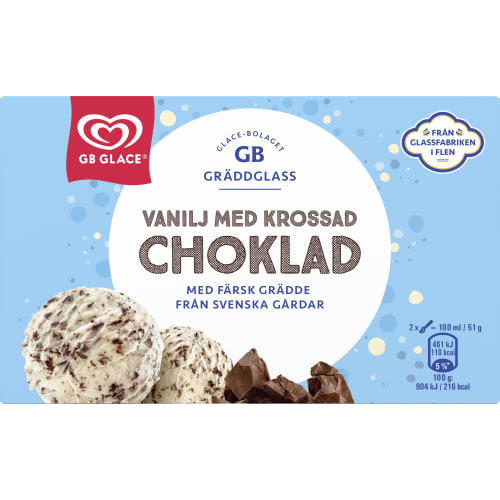 Gb Glace Vanilj Krossad Choklad Gräddglass