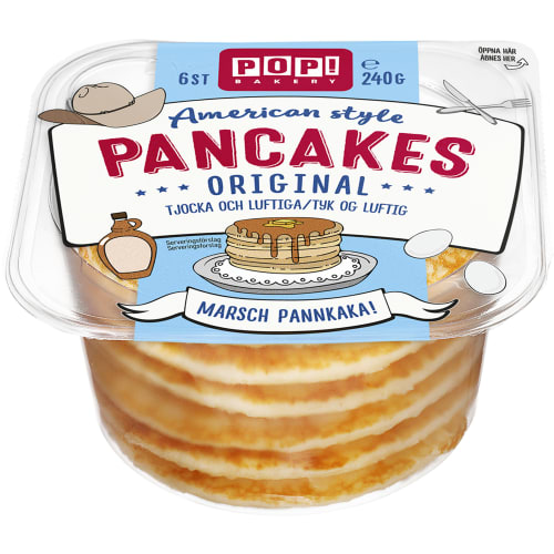 Pancakes Tjocka Och Luftiga 6-pack