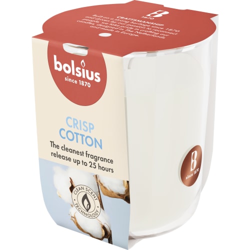 Bolsius Doftljus Fresh Cotton 80/73 True Scents