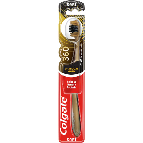 Charcoal Gold Soft Tandborste